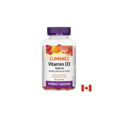 Vitamin D3 Gummies / Витамин D3, 1000 IU, 90 желирани таблетки