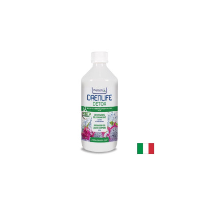 Артишок 450 mg + Бял трън + Холин – Пречистване и подкрепа за черния дроб, Drenlife Detox, 500 ml