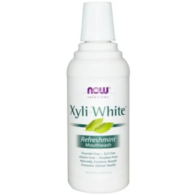 Now - Xyliwhite™ - Вода Против Плака с Мента - 473 мл.
