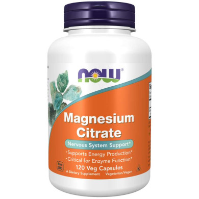 Now - Magnesium Citrate / Магнезиев Цитрат - 120 Капсули