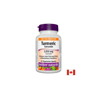 Turmeric Curcumin/ Куркума (куркумин) 600 mg x 60 капсули Webber Naturals
