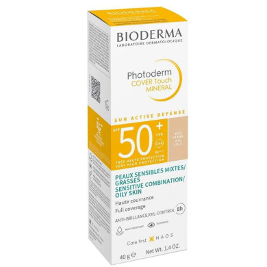 Bioderma Photoderm Cover Touch Mineral SPF50+ Светъл 40гр