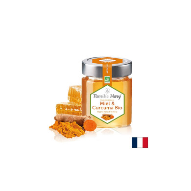 Miel & Curcuma Bio / Мед и куркума био, 170 g Famille Mary