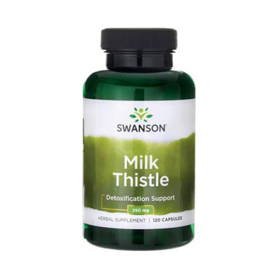 SWANSON Milk Thistle - Features Silybum Marianum 250mg. / 120 Caps