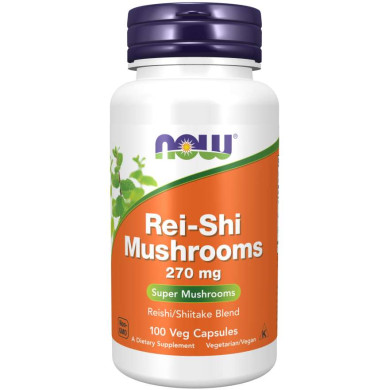 Now - Rei-Shi Mushrooms / Гъби  270 Мг - 100 Капсули