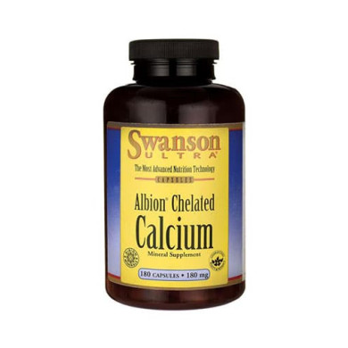 Albion Chelated Calcium Glycinate 180mg. / 180 Caps