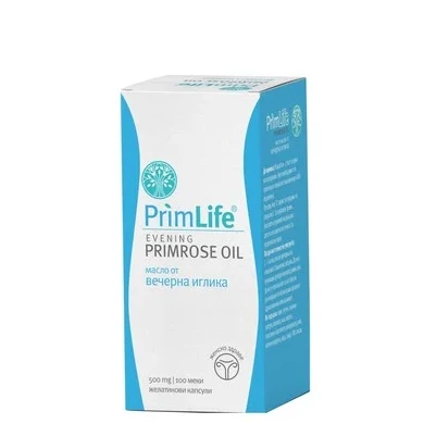 PrimLife Evening Primrose Oil Масло от вечерна иглика 500 мг х100 желатинови капсули
