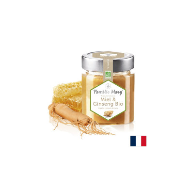 Miel & Ginseng Bio / Био мед от горски цветя + женшен, 170 g Famille Mary