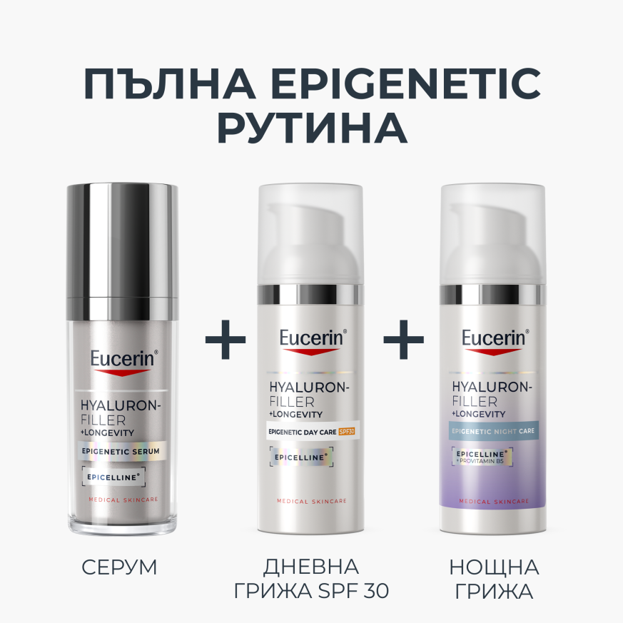 Eucerin® HYALURON-FILLER+Longevity Epigenetic Day Care SPF30