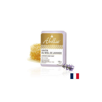 Сапун с мед и лавандула - Abellie Savon au miel de Lavande, 100 g