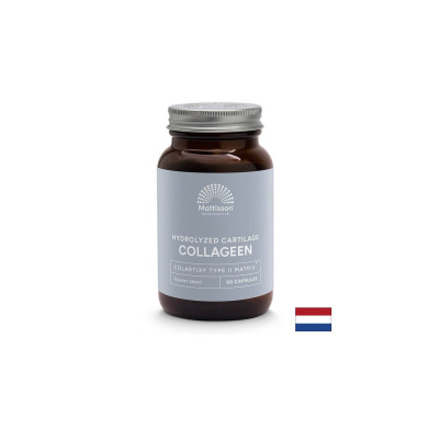 Колаген (тип 2) с калций, магнезий, МСМ, витамин C и хиалуронова киселина - Absolute Collagen Peptan, 60 капсули Mattisson Healthstyle