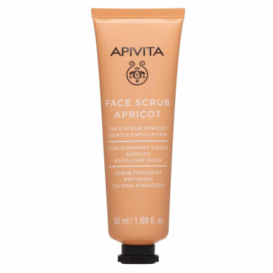 Apivita Face scrub Нежен ексфолиант за лице с кайсия-50мл.