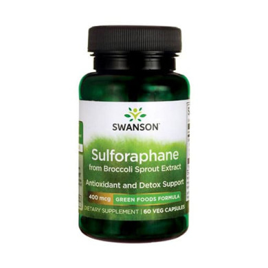 SWANSON Sulforaphane from Broccoli Sprout Extract 400mcg. / 60 Vcaps