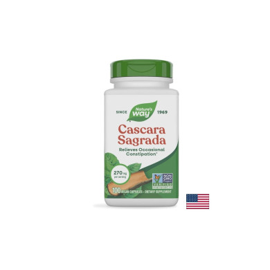 Cascara Sagrada/ Зърнастец (кора) 270 mg х 100 капсули Nature’s Way