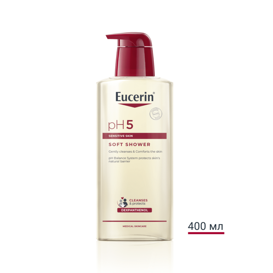 Eucerin pH5 Нежен измиващ душ-гел за тяло, за чувствителна кожа 400мл
