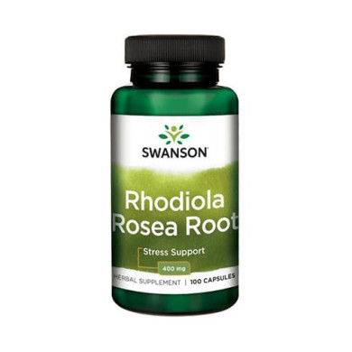 SWANSON Rhodiola Rosea Root 400mg. / 100 Caps.