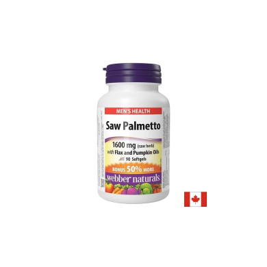 Saw Palmetto With Flax And Pumpkin Oils / Сао палметто (с ленено и тиквено масло), 90 софтгел капсули