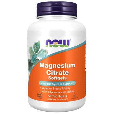 Now - Magnesium Citrate / Магнезиев Цитрат 134 Мг - 90 Дражета
