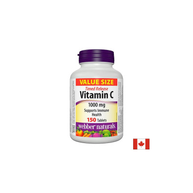 Vitamin C Timed Release 1000 mg - Витамин С 1000 mg (с удължено освобождаване), 150 таблетки