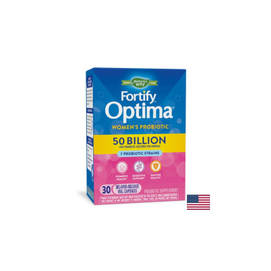Пробиотик за жени - Fortify Optima Women's Probiotic, 50 млрд. CFU, 30 капсули