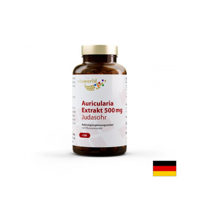 Auricularia (Judasohr) extrakt / Аурикулария (Юдино ухо) 500 mg, 100 капсули
