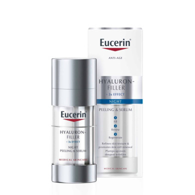Eucerin Hyaluron-Filler Нощен Пилинг &Серум 30 мл