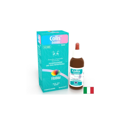 Лайка + резене + маточина – При подуване и стомашен дискомфорт при деца, Colis® Bimbi, 30 ml капки