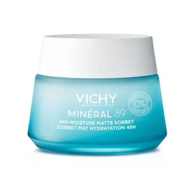 Vichy Mineral 89 Sorbet Хидратиращ и матиращ гел крем за лице 50 мл