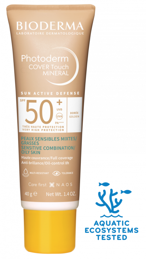 Bioderma Photoderm Cover Touch Mineral SPF50+Златист 40гр