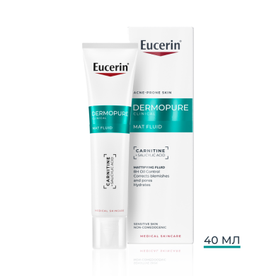 Eucerin DERMOPURE CLINICAL Матиращ флуид 40 мл.