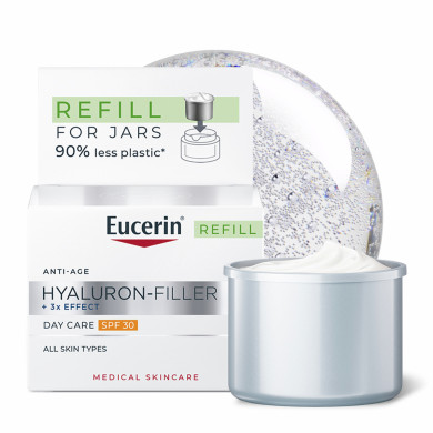 Eucerin® Hyaluron-Filler Дневен крем за всеки тип кожа SPF30, Рефил