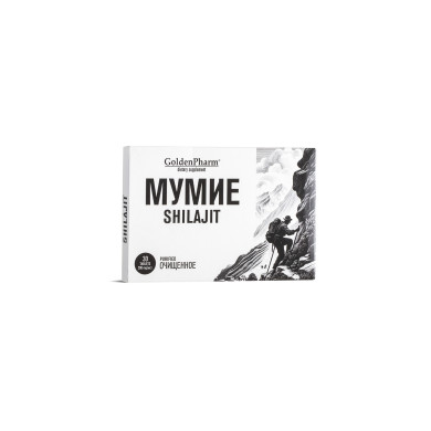 Мумио (шилажит) Тонус и енергия, 200 mg 30 таблетки