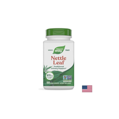 Nettle Leaf - Коприва (лист) - диуретик и детоксикатор, 435 mg, 100 капсули Nature’s Way