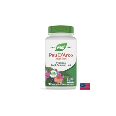 Pau D`Arco Inner Bark/ Мравчено дърво (вътрешна кора) х 180 капсули Nature’s Way