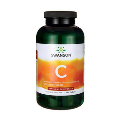 SWANSON Buffered Vitamin C with Bioflavonoids 1000mg. / 250 Tabs