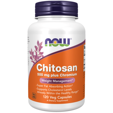 Now - Chitosan / Хитозан  500 Мг - 120 Капсули