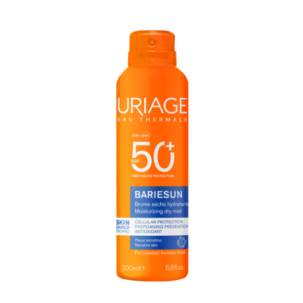 Uriage Bariesun SPF50+ Хидратиращ аерозол с много висока защита 200 ml + подарък плажна чанта 