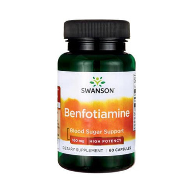 SWANSON Benfotiamine - High Potency 160mg. / 60 Caps