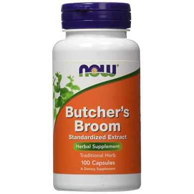 Now Butcher's Broom  / Билка Бодлив залист 100 Мг 100 Капсули